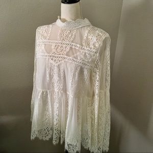 S O L D    Coco + Jaimeson Delicate Cream Blouse